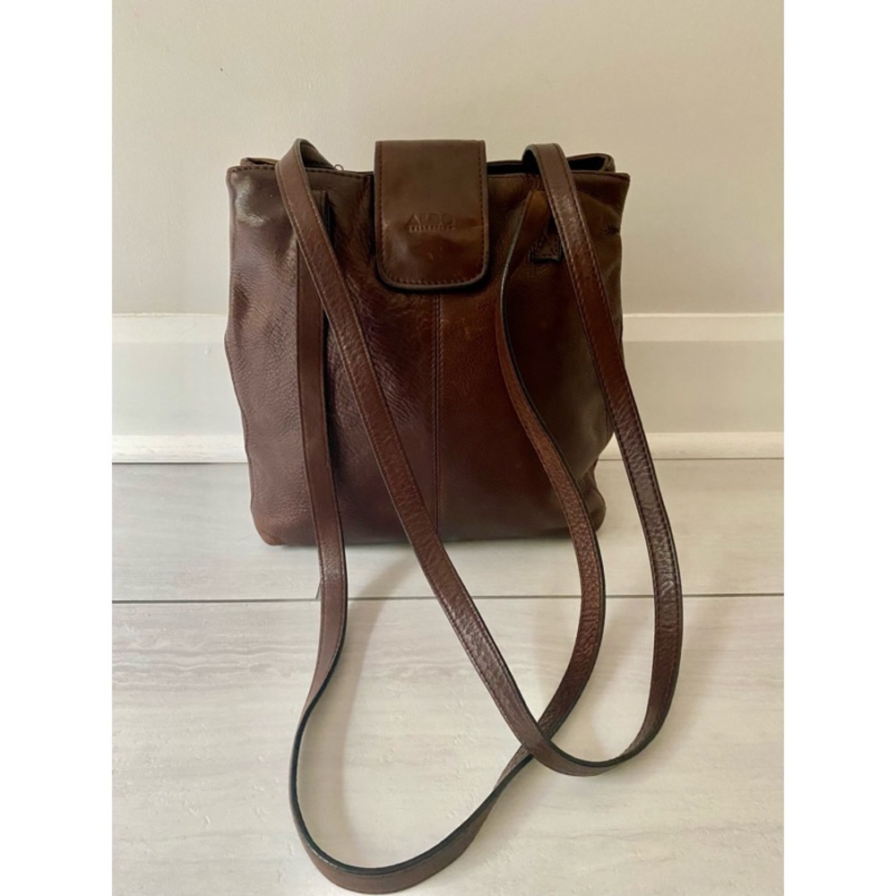 ALDO VINTAGE 90s genuine leather brown purse bag - Picture 4 of 15